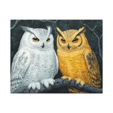 Load image into Gallery viewer, Owl Lovers Matte Canvas Print - Stretched Wall Art
