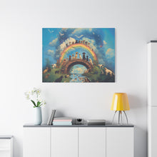 Load image into Gallery viewer, Rainbow Bridge Dog Canvas Artwork - Pet Lovers Home Decor

