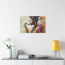 Load image into Gallery viewer, Saxophone Art Canvas, Elegant Wall Decor for Jazz Lovers, Music-Themed Home Decoration, Perfect Gift for Musicians, Unique Art Piece, [...]
