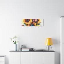 Load image into Gallery viewer, Vibrant Floral Canvas Wall Art, Butterfly Decor
