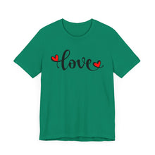 Load image into Gallery viewer, Love Graphic Unisex Short Sleeve Tee - Perfect for Valentine's Day and Everyday Wear

