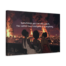 Load image into Gallery viewer, Inspirational Wall Art Canvas - "Sometimes You Can Only Watch" - Empowering Home Decor
