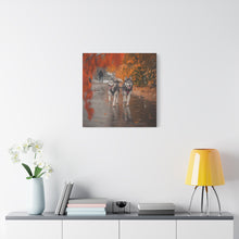 Load image into Gallery viewer, Husky Wall Art Canvas - Autumn Vibes Home Decor
