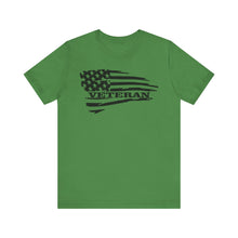 Load image into Gallery viewer, Veteran Pride Unisex Jersey Short Sleeve Tee - American Flag Design
