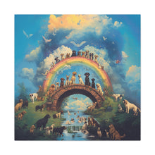 Load image into Gallery viewer, Rainbow Bridge Dog Canvas Artwork - Pet Lovers Home Decor
