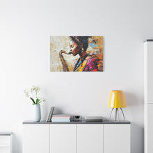 Load image into Gallery viewer, Saxophone Art Canvas, Elegant Wall Decor for Jazz Lovers, Music-Themed Home Decoration, Perfect Gift for Musicians, Unique Art Piece, [...]
