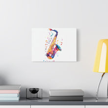 Load image into Gallery viewer, Vibrant Saxophone Canvas Wall Art - Perfect for Music Lovers
