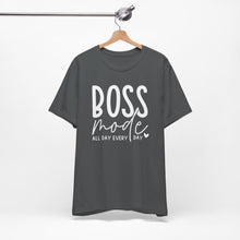 Load image into Gallery viewer, Boss Mode Unisex Jersey Tee - Motivational Short Sleeve Shirt for Entrepreneurs
