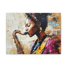 Load image into Gallery viewer, Saxophone Art Canvas, Elegant Wall Decor for Jazz Lovers, Music-Themed Home Decoration, Perfect Gift for Musicians, Unique Art Piece, [...]
