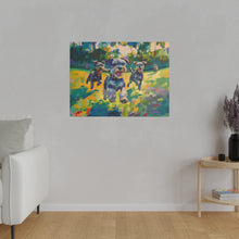 Load image into Gallery viewer, Vibrant Schnauzer Dogs Canvas Wall Art
