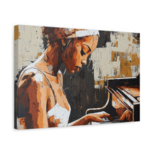 Load image into Gallery viewer, Artistic Piano Canvas, Wall Art, Music Lover Gift, Home Decor, Jazz Wall Art, Unique Artwork
