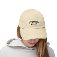 Load image into Gallery viewer, Unisex Distressed Cap - Know you Worth
