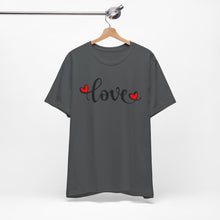 Load image into Gallery viewer, Love Graphic Unisex Short Sleeve Tee - Perfect for Valentine's Day and Everyday Wear
