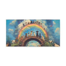 Load image into Gallery viewer, Rainbow Bridge Dog Canvas Artwork - Pet Lovers Home Decor
