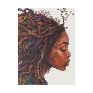Grounded Woman of Color Matte Canvas, Stretched, 0.75"