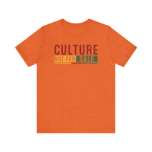 Load image into Gallery viewer, Culture Not For Sale Unisex Tee | Statement Shirt for Cultural Awareness
