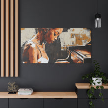 Load image into Gallery viewer, Artistic Piano Canvas, Wall Art, Music Lover Gift, Home Decor, Jazz Wall Art, Unique Artwork
