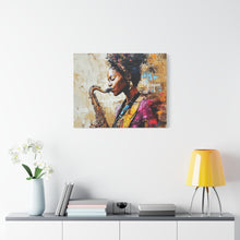 Load image into Gallery viewer, Saxophone Art Canvas, Elegant Wall Decor for Jazz Lovers, Music-Themed Home Decoration, Perfect Gift for Musicians, Unique Art Piece, [...]
