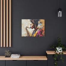 Load image into Gallery viewer, Saxophone Art Canvas, Elegant Wall Decor for Jazz Lovers, Music-Themed Home Decoration, Perfect Gift for Musicians, Unique Art Piece, [...]

