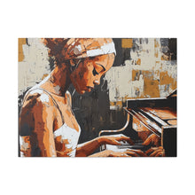 Load image into Gallery viewer, Artistic Piano Canvas, Wall Art, Music Lover Gift, Home Decor, Jazz Wall Art, Unique Artwork

