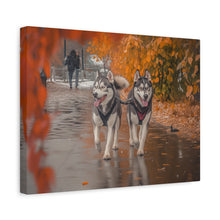 Load image into Gallery viewer, Husky Wall Art Canvas - Autumn Vibes Home Decor
