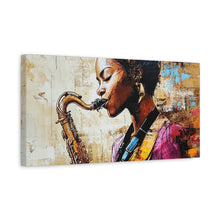 Load image into Gallery viewer, Saxophone Art Canvas, Elegant Wall Decor for Jazz Lovers, Music-Themed Home Decoration, Perfect Gift for Musicians, Unique Art Piece, [...]
