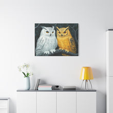 Load image into Gallery viewer, Owl Lovers Matte Canvas Print - Stretched Wall Art
