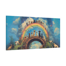 Load image into Gallery viewer, Rainbow Bridge Dog Canvas Artwork - Pet Lovers Home Decor

