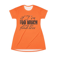 T-Shirt Dress (AOP) - Find Less