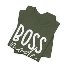 Load image into Gallery viewer, Boss Mode Unisex Jersey Tee - Motivational Short Sleeve Shirt for Entrepreneurs
