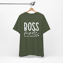 Load image into Gallery viewer, Boss Mode Unisex Jersey Tee - Motivational Short Sleeve Shirt for Entrepreneurs
