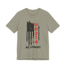 Load image into Gallery viewer, Patriotic Alumni Short Sleeve Tee - DD214 Design
