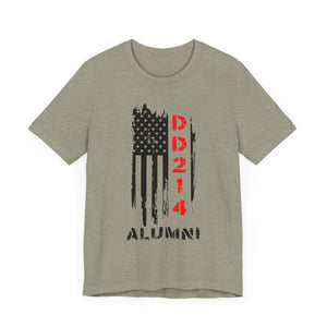 Patriotic Alumni Short Sleeve Tee - DD214 Design